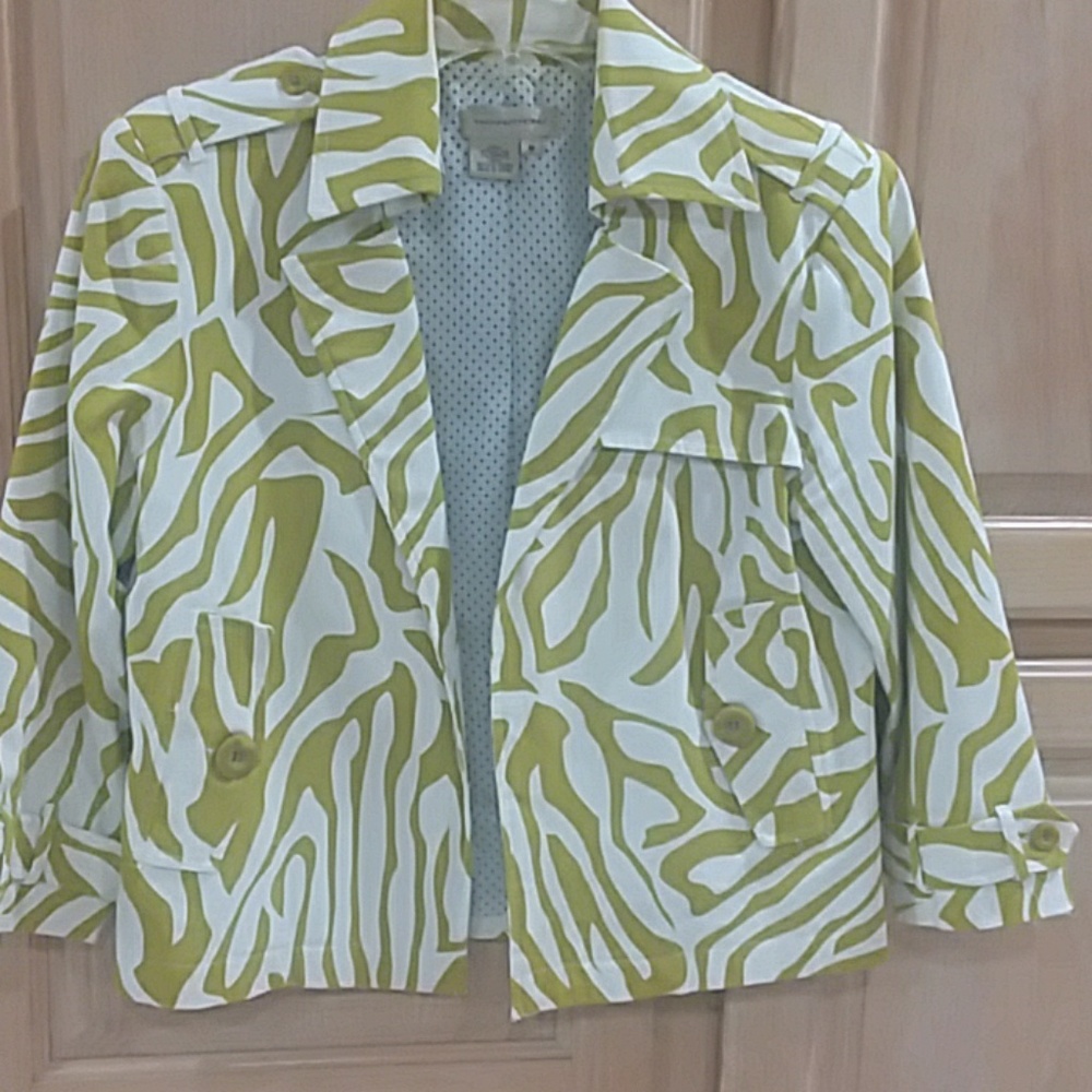 Cute Geometric Print Jacket